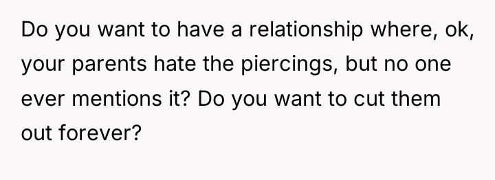 Do you want to have a relationship where, ok, your...