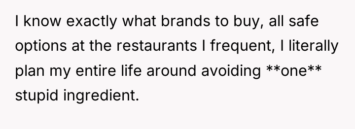 I know exactly what brands to buy, all safe options...