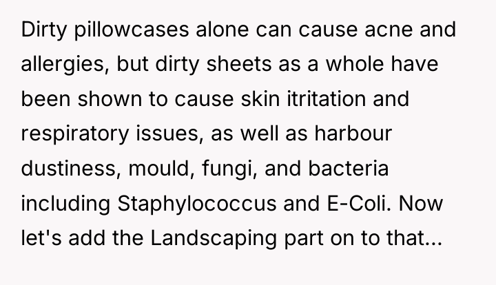Dirty pillowcases alone can cause acne and allergies, but dirty...