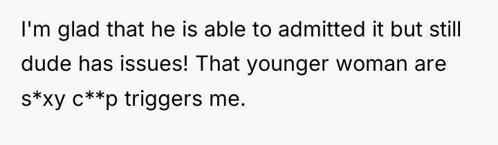 I'm glad that he is able to admitted it but...