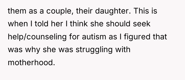 them as a couple, their daughter. This is when I...