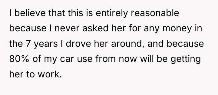 I believe that this is entirely reasonable because I never...