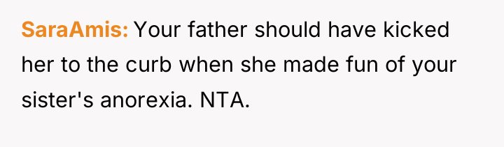 SaraAmis Your father should have kicked her to the curb...