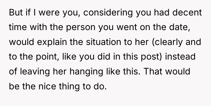 But if I were you, considering you had decent time...