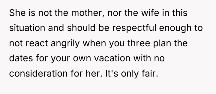 She is not the mother, nor the wife in this...