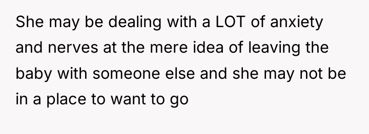 She may be dealing with a LOT of anxiety and...