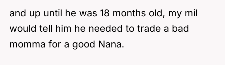 and up until he was 18 months old, my mil...