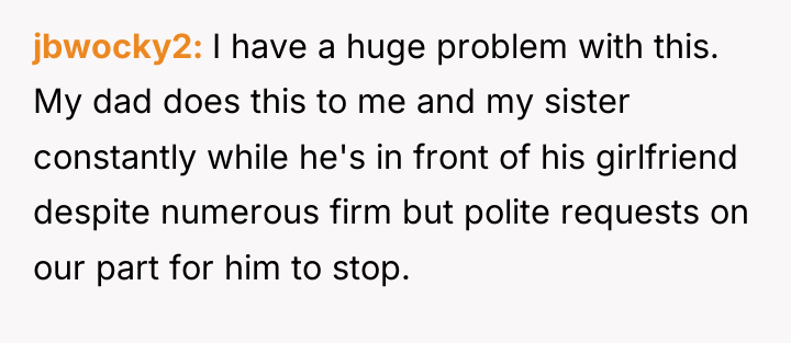 jbwocky2 I have a huge problem with this. My dad...