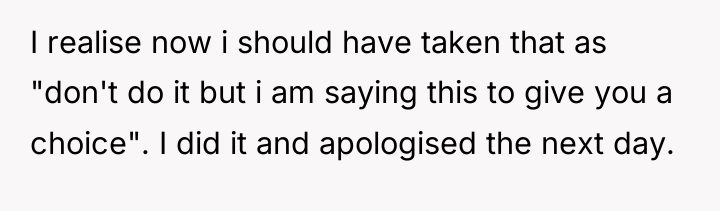 I realise now i should have taken that as "don't...