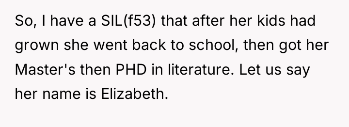 So, I have a SIL(f53) that after her kids had...