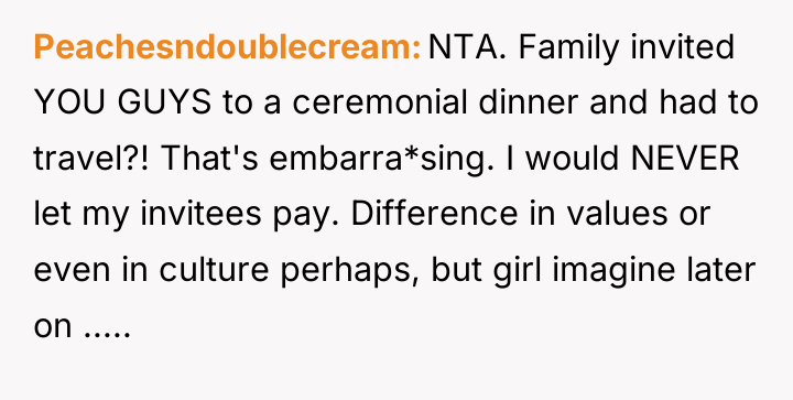 Peachesndoublecream NTA. Family invited YOU GUYS to a ceremonial dinner...