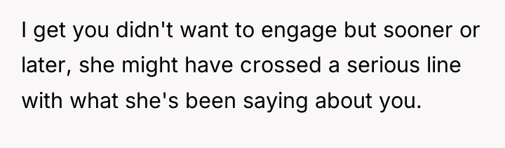 I get you didn't want to engage but sooner or...