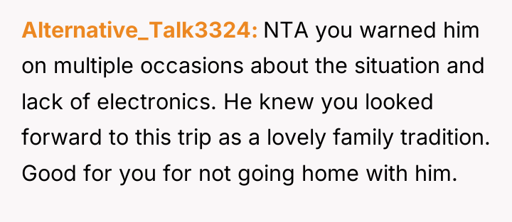 Alternative_Talk3324 NTA you warned him on multiple occasions about the...