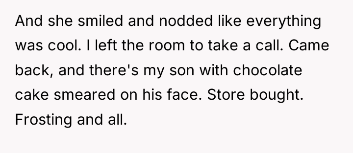 And she smiled and nodded like everything was cool. I...