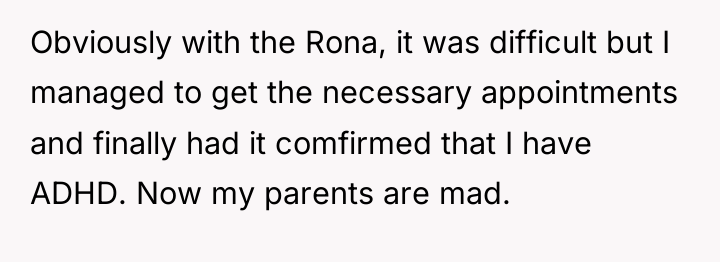 Obviously with the Rona, it was difficult but I managed...