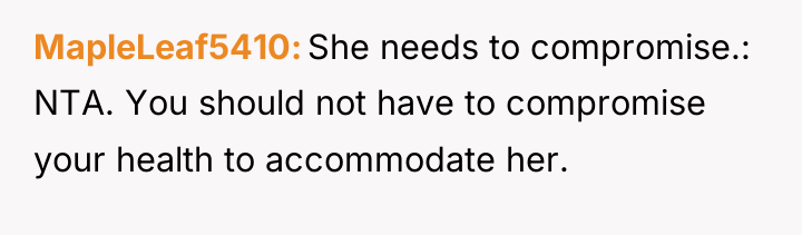 MapleLeaf5410 She needs to compromise.: NTA. You should not have...