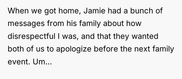 When we got home, Jamie had a bunch of messages...