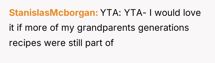 StanislasMcborgan YTA: YTA- I would love it if more of...