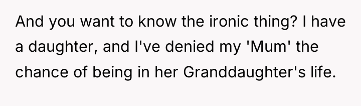 And you want to know the ironic thing? I have...
