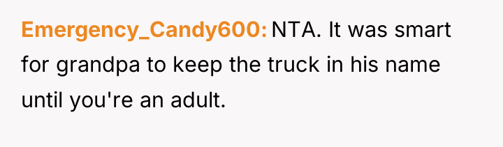 Emergency_Candy600 NTA. It was smart for grandpa to keep the...