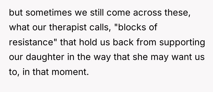 but sometimes we still come across these, what our therapist...