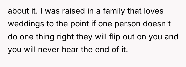 about it. I was raised in a family that loves...
