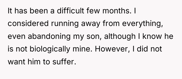 It has been a difficult few months. I considered running...