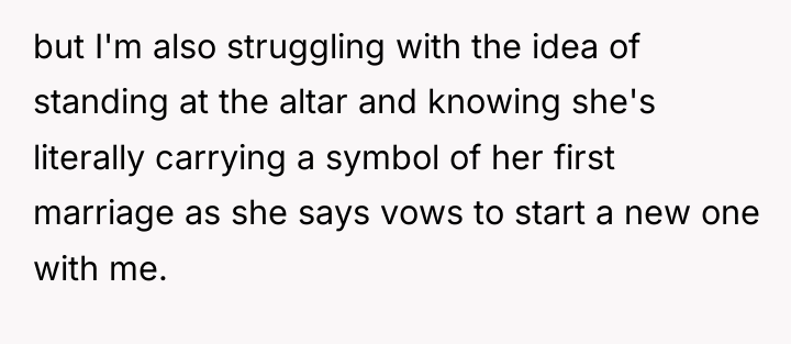 but I'm also struggling with the idea of standing at...