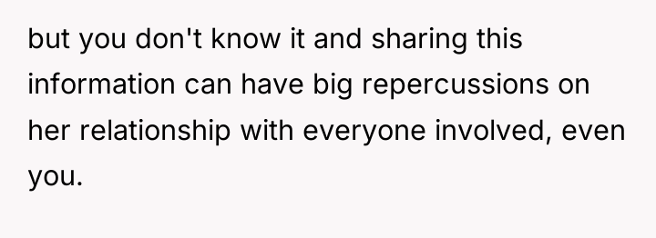 but you don't know it and sharing this information can...
