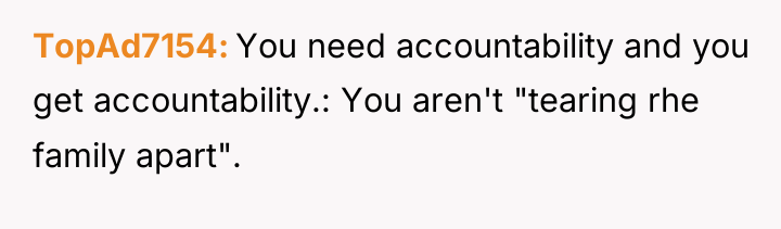 TopAd7154 You need accountability and you get accountability.: You aren't...