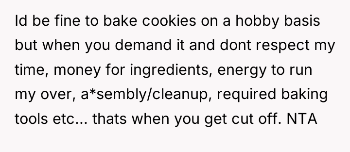 Id be fine to bake cookies on a hobby basis...