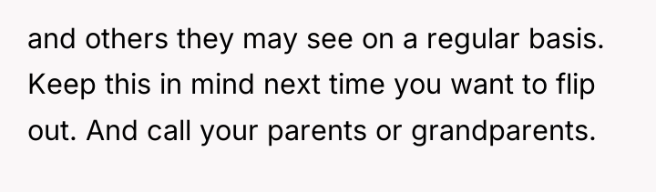and others they may see on a regular basis. Keep...