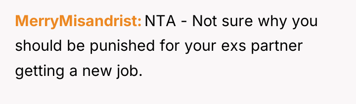 MerryMisandrist NTA - Not sure why you should be punished...