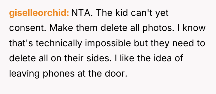 giselleorchid NTA. The kid can't yet consent. Make them delete...