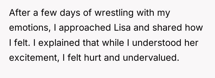 After a few days of wrestling with my emotions, I...