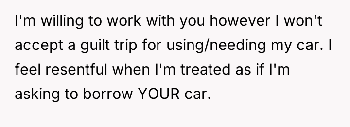 I'm willing to work with you however I won't accept...