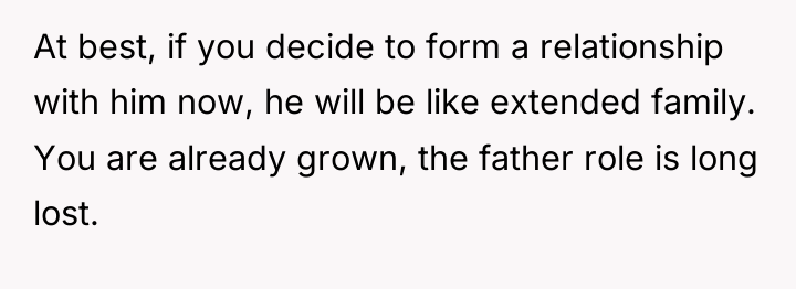 At best, if you decide to form a relationship with...