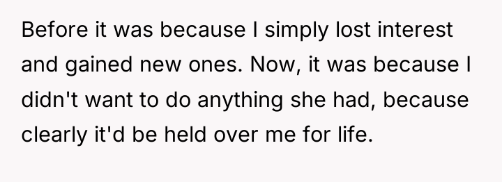 Before it was because I simply lost interest and gained...
