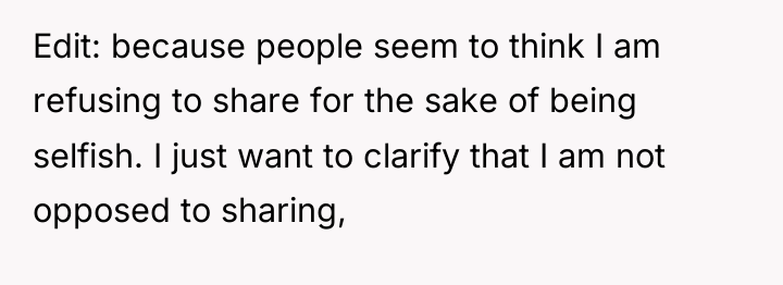 Edit: because people seem to think I am refusing to...