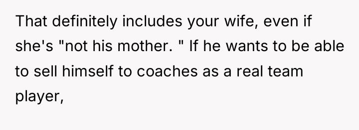 That definitely includes your wife, even if she's "not his...