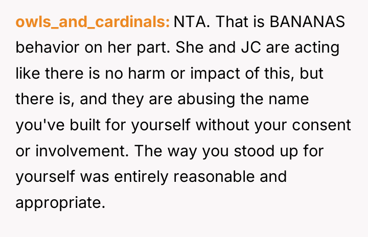 owls_and_cardinals NTA. That is BANANAS behavior on her part. She...