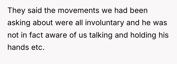 They said the movements we had been asking about were...