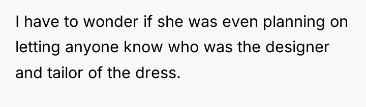 I have to wonder if she was even planning on...