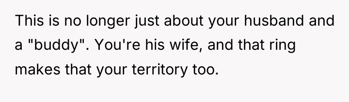 This is no longer just about your husband and a...
