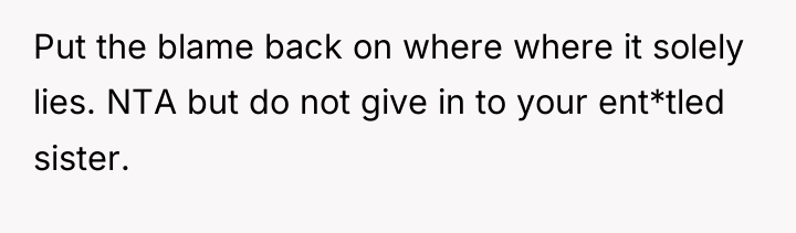 Put the blame back on where where it solely lies....