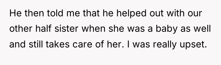 He then told me that he helped out with our...