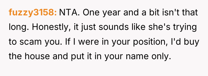 fuzzy3158 NTA. One year and a bit isn't that long....