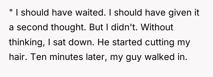 " I should have waited. I should have given it...