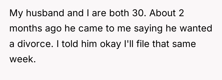 My husband and I are both 30. About 2 months...