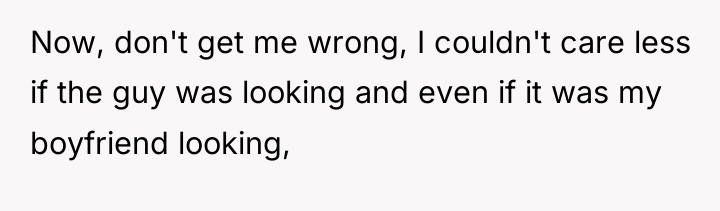 Now, don't get me wrong, I couldn't care less if...
